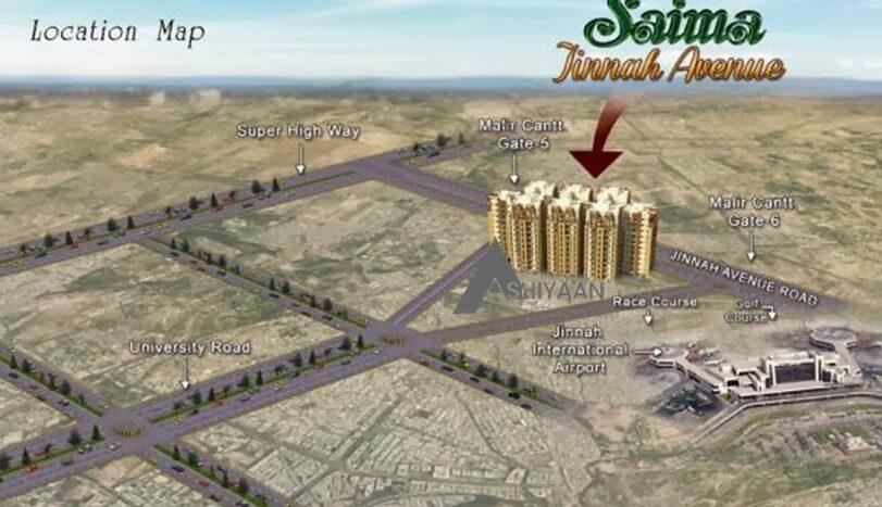 Apartment for Sale - 3 Bedrooms- Saima Jinnah- Ashiyaan