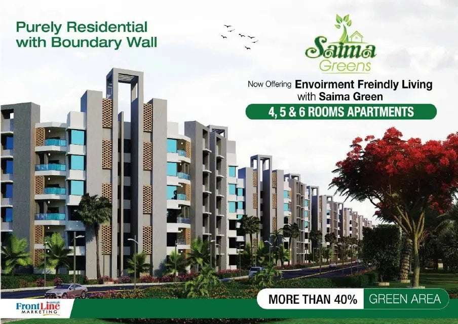 Flats for Sale - 3 Bedrooms- Saima Greens 1 Flat for Sale