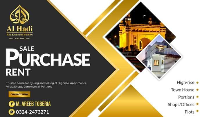 M.Areeb Toberia, Real Estate Agent in Karachi 1 Real Estate Agent